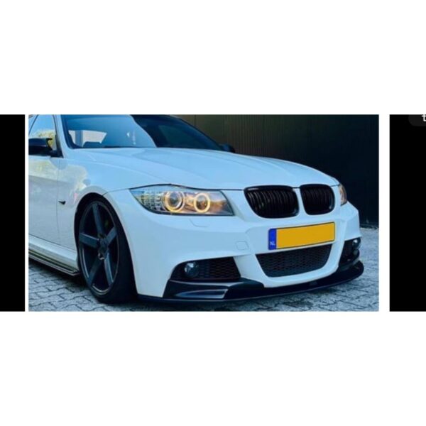 E90-91 LCI FRONT LIP ABS Plastic GLOSS BLACK