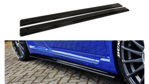 Lip Spoiler Alfa Romeo 147 GTA Side Skirts Gloss Black