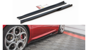 Lip Spoiler Alfa Romeo 4C Side Skirts Gloss Black