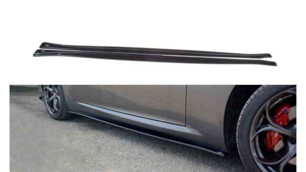 Lip Spoiler Alfa Romeo Giulia Veloce Side Skirts Gloss Black