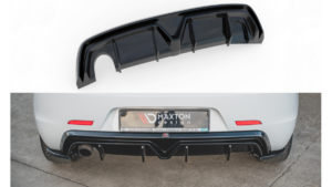 Lip Spoiler Alfa Romeo Giulietta Facelift Rear Valance Exhaust on one side version Gloss Black