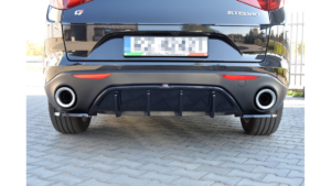Lip Spoiler Alfa Romeo Stelvio Rear Valance Gloss Black