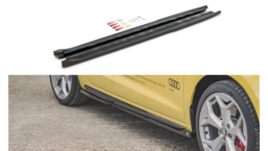Lip Spoiler Audi A1 GB S-Line Side Skirts Gloss Black
