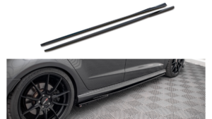 Lip Spoiler Audi A3 8V Facelift S-Line Side Skirts Gloss Black