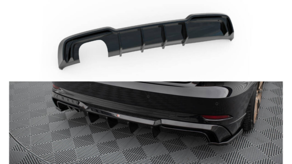 Lip Spoiler Audi A3 8V Facelift S-Line Rear Valance Exhaust on both sides version