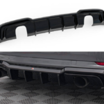 Lip Spoiler Audi A3 8V Facelift S-Line Rear Valance Exhaust on one side version