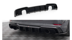 Lip Spoiler Audi A3 8V Facelift S-Line Rear Valance Exhaust on one side version