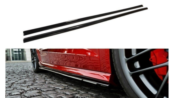 Lip Spoiler Audi A3 8V Side Skirts Gloss Black