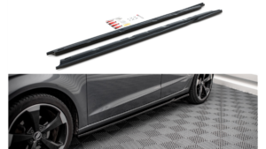 Lip Spoiler Audi A3 8V Side Skirts Gloss Black