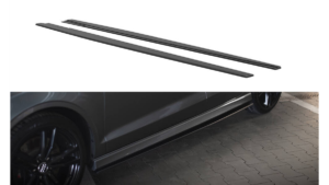 Lip Spoiler Audi A3 8V S-Line Side Skirts Street Pro Black-Red