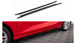 Lip Spoiler Audi A3 8Y Side Skirts Gloss Black