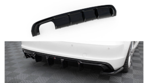Lip Spoiler Audi A3 S-Line 8V Rear Valance Version with double exhaust tip