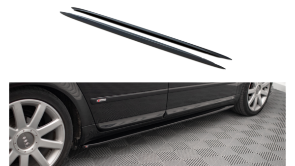 pol_pl_Dokladka-Audi-A4-B6-Progi-v-1-Gloss-Black-271328_7.png Lip Spoiler Audi A4 B6 Side Skirts v.1 Gloss Black