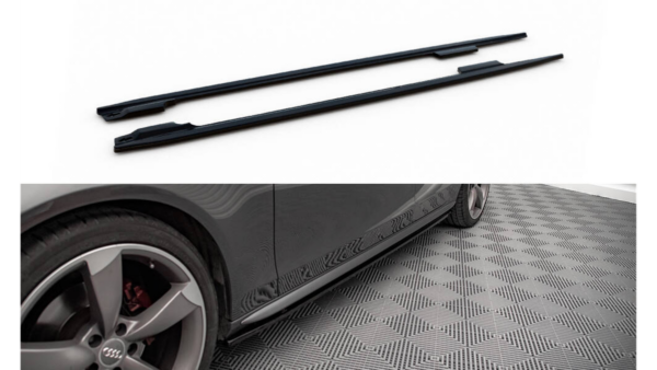 Lip Spoiler Audi A4 B8 Side Skirts v.2