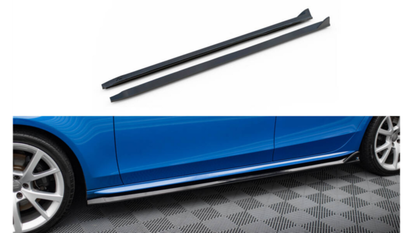 Lip Spoiler Audi A4 B8 Side Skirts v.4