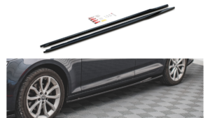 Lip Spoiler Audi A4 B9 Avant Side Skirts Gloss Black