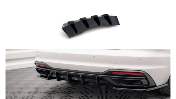 Lip Spoiler Audi A4 B9 Facelift Rear Valance Gloss Black