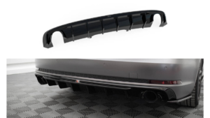 Lip Spoiler Audi A4 S-line B9 Rear Valance Version with single exhaust tips