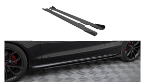 Lip Spoiler Audi A5 8T Facelift Side Skirts Street Pro Black + Gloss Flaps