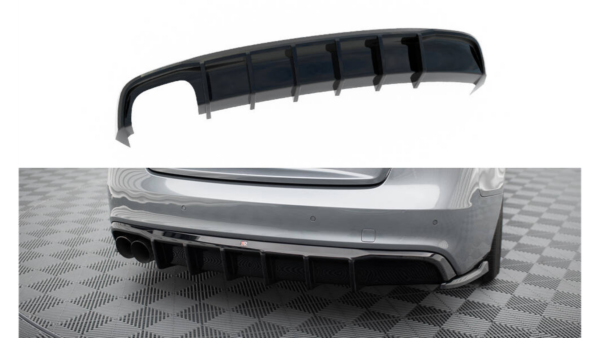 Lip Spoiler Audi A5 8T Facelift S-Line Rear Valance Exhaust on one side version