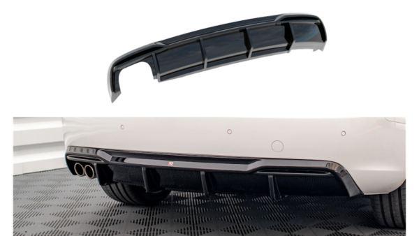 Lip Spoiler Audi A5 8T Facelift Rear Valance Exhaust on one side version