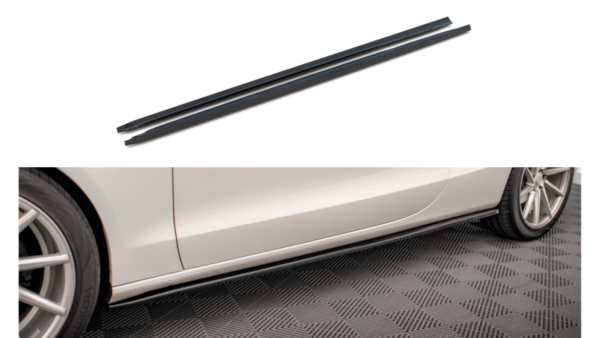 Lip Spoiler Audi A5 8T Side Skirts v.2 Gloss Black