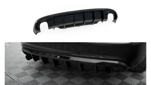 Lip Spoiler Audi A5 8T Rear Valance Exhaust on both sides version