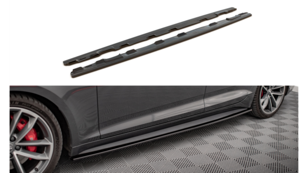pol_pl_Dokladka-Audi-A5-F5-S-Line-Progi-Gloss-Black-273063_7.png Lip Spoiler Audi A5 F5 S-Line Side Skirts Gloss Black