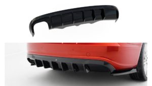 Lip Spoiler Audi A5 S-Line 8T Rear Valance Version with a double exhaust tip on one side