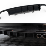 Lip Spoiler Audi A6 C7 Avant Rear Valance Double Exhaust Version both side