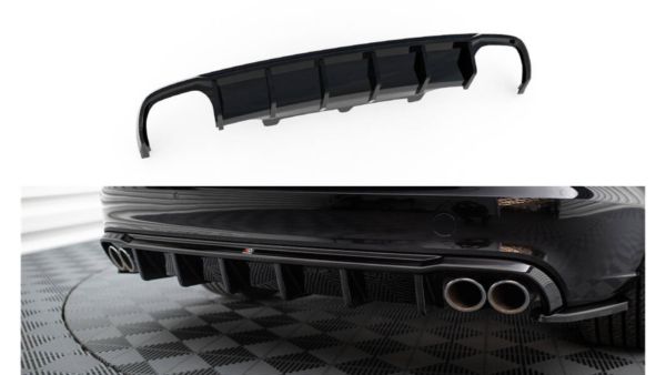 Lip Spoiler Audi A6 C7 Avant Rear Valance Double Exhaust Version both side