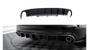 Lip Spoiler Audi A6 C7 Avant Rear Valance Single Exhaust Version both side