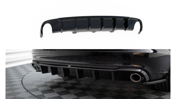 Lip Spoiler Audi A6 C7 Avant Rear Valance Single Exhaust Version both side