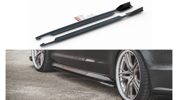 Lip Spoiler Audi A6 C7 Facelift S-Line Side Skirts
