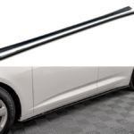 Lip Spoiler Audi A6 C8 Side Skirts Gloss Black