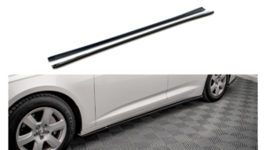 Lip Spoiler Audi A6 C8 Side Skirts Gloss Black