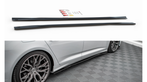 pol_pl_Dokladka-Audi-A6-C8-S-Line-Progi-Gloss-Black-273552_6.png Lip Spoiler Audi A6 C8 S-Line Side Skirts Gloss Black