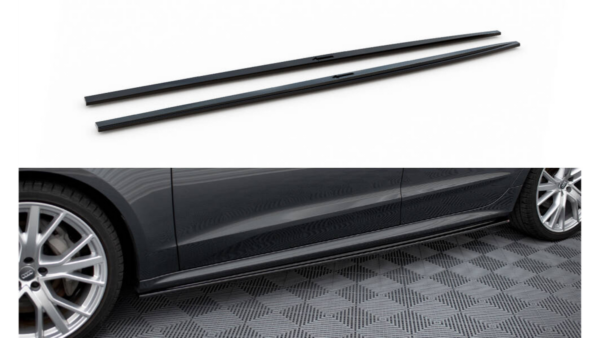 Lip Spoiler Audi A7 C8 S-Line Side Skirts Gloss Black