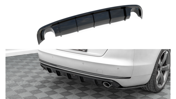 Lip Spoiler Audi A8 D4 Rear Valance Gloss Black