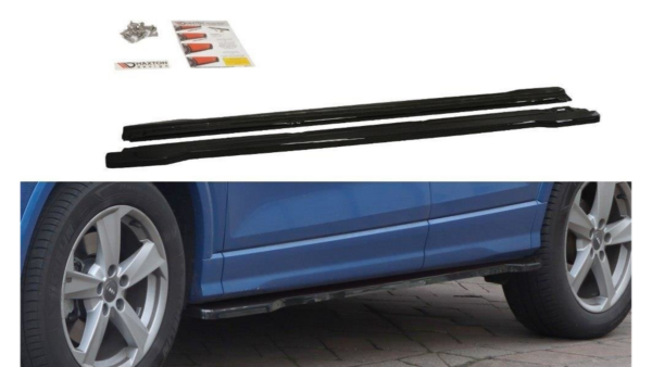 Lip Spoiler Audi Q2 Side Skirts Gloss Black