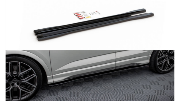 Lip Spoiler Audi Q3 F3 S-Line Side Skirts Gloss Black