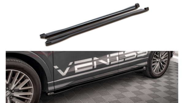 Lip Spoiler Audi Q3 F3 S-Line Side Skirts Gloss Black