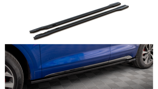 Lip Spoiler Audi Q5 FY Facelift S-Line Side Skirts Gloss Black