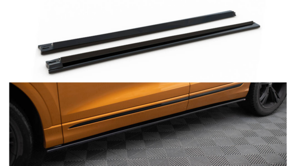 Lip Spoiler Audi Q8 4M S-Line Side Skirts v.1 Gloss Black