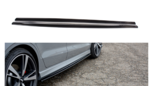 Lip Spoiler Audi RS3 8V Facelift Side Skirts Gloss Black
