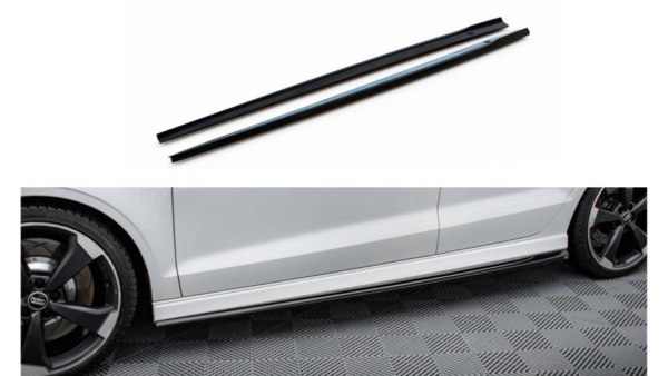 Lip Spoiler Audi RS3 8V Facelift Side Skirts v.2