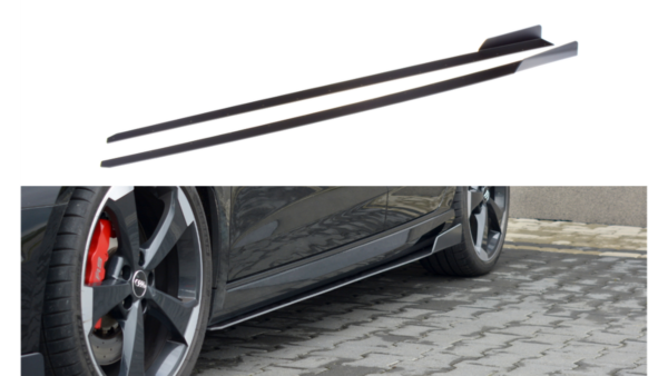 Lip Spoiler Audi RS3 8V Facelift Sportback Side Skirts Racing v.2