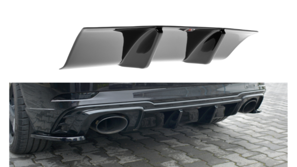 Lip Spoiler Audi RS3 8V Facelift Sportback Rear Gloss Black