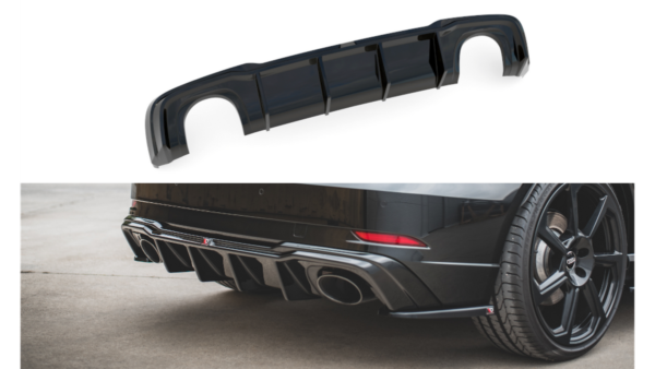 Lip Spoiler Audi RS3 8V Facelift Sportback Rear Valance v.2 Gloss Black