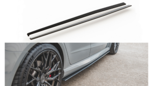 Lip Spoiler Audi RS3 8V Sportback Side Skirts Racing Black